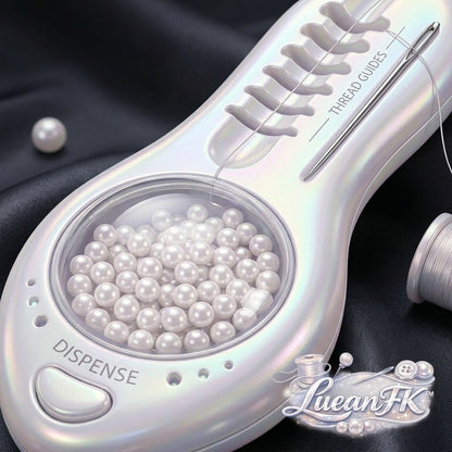 JaeYacn™ Precision Thread Guide & Pearl Applicator | Handheld Bead Dispenser & Sewing Tension Control Tool | Professional Embellishment Assistant for Embroidery, Bridal Crafts, Fabric DIY, and Quilting